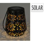 Solar Lantern 13cm Black