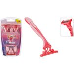 Σετ ξυραφάκια γυναικεία σε ροζ χρώμα 3τμχ