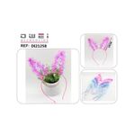 Στέκα μαλλιών με αυτάκια λαγού με πολύχρωμα κρόσια σε 4 χρώματα