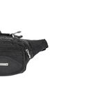 Beautifly Τσαντάκι μέσης Unisex αδιάβροχο μαύρο και 4 θήκες με φερμουάρ