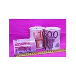 Μεταλλικός κουμπαράς χαρτονόμισμα Euro Πολύ Μικρός 10x7.5cm