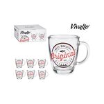Vivalto Γυάλινη κούπα με χερούλι "Original" 320ml