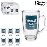 Κούπα γυάλινη "Vintage" χωρητικότητας 320ml