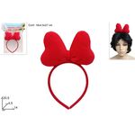 Αποκριάτικη στέκα με κόκκινο λούτρινο φιόγκο