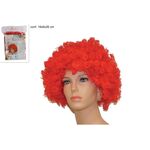 Αποκριάτικη περούκα κοντή με μπούκλες σε πορτοκαλι χρώμα