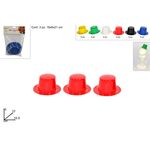 Καπέλο κυλινδρικό σε μίνι μέγεθος σετ των 3 τεμαχίων σε διάφορα χρώματα