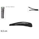 Κοκαλάκια κλιπς μαλλιών σε μαύρο χρώμα σετ 10τμχ