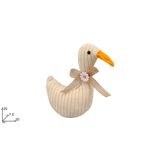 Πασχαλινή διακοσμητική πάπια από γιούτα με φιόγκο 19cm