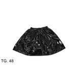 Αποκριάτικη φούστα κοντή σε λαμέ μαύρο χρώμα one size