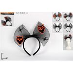 Στέκα μεταμφίεσης Halloween με βέλο σε μαύρο χρώμα