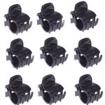 Κλαμεράκια σετ 18τμχ σε μαύρο χρώμα 8.5x1.5x1.4cm