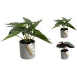 Πλαστικό φυτό σε γλάστρα μελανίνης 18cm