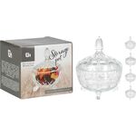 Γυάλινη φοντανιέρα με καπάκι 200ml