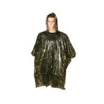 Αδιάβροχο poncho με σχέδιο τίγρη σε μαύρο με κίτρινο χρώμα one size