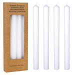 Σετ λευκά κεριά για κηροπήγιο 4pcs 2x25cm