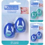 Οδοντικό νήμα σετ 2τμχ σε μπλε χρώμα 2x15m