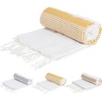 Πετσέτα χαμάμ βαμβακερή σε κίτρινο χρώμα 150x220cm