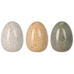 Πασχαλινό διακοσμητικό αυγό από πορσελάνη σε λευκό χρώμα 17cm