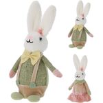 Πασχαλινός διακοσμητικός καθιστός λαγός σε πράσινο χρώμα 21cm