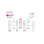 Κορδόνι γυαλιών με πετρούλες χρωματιστές και ματάκια σε γαλάζιο χρώμα 31cm