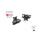 Κλαμεράκι μαύρο με στρασάκια σε σχήμα πεταλούδα 2.6cm