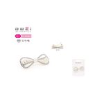 Κοκαλάκι μαλλιών φιογκάκι με ζιργκόν και πέρλες 9cm