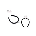 Στέκα μαλλιών μαύρη βελούδινη 2.5cm πάχος