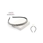 Στέκα μαλλιών λεπτή με διαμαντάκια διάφανα