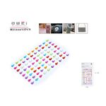 Αυτοκόλλητα στρας πολύχρωμα 3D σε σχήμα δάκρυ