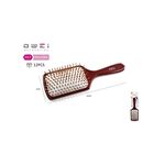 Βούρτσα μαλλιών τετράγωνη σε καφέ χρώμα 24x8cm