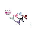 Κλάμερ μαλλιών υφασμάτινο σε μωβ χρώμα 11cm