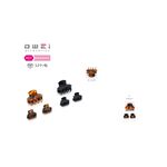 Κλαμεράκια μαλλιών μαύρα σετ 3τμχ ταρταρούγα 4.5cm