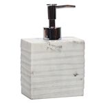 Ντισπένσερ για σαπούνι χεριών μπάνιου από μάρμαρο σε γκρι χρώμα