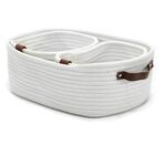 Σετ καλάθια οβάλ 3 μεγέθη λευκό χρώμα