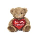 Λούτρινο αρκουδάκι Άγιος Βαλεντίνος 25cm σε 2 σχέδια