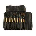 Beautifly Σετ πινέλων μακιγιάζ σε μαύρη θήκη 12τμχ