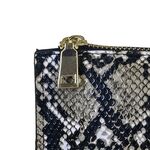 Νεσεσέρ - τσαντάκι μαύρο-γκρι Snake Patern 21x14cm