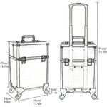 Matte Pro Επαγγελματική βαλίτσα τρόλεϊ μακιγιάζ σε φούξια χρώμα 50x35x25cm