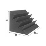 STOP TO SHOP! Bass Trap Αφρώδης Παγίδα Ηχομόνωσης 30.5x30.5x50cm Σετ 2τμχ