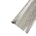 Χαρτί δώρου με διαστάσεις 70x150cm με μεταλλιζέ υφή και ρόμβους