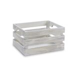 GiftDecor Διακοσμητικό ξύλινο καφάσι σε ξεβαμένο λευκό χρώμα 26x16x13cm