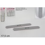 Χάρτινες λίμες νυχιών Ασημί 80/150 17.5cm 2pcs