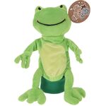 Hand puppet για κουκλοθέατρο βάτραχος σε πράσινο χρώμα 28x19x6.5cm