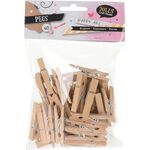 Ξύλινα μανταλάκια 40pcs 4.5cm