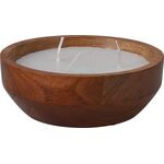 Κερί σε ξύλινη βάση 15cm