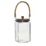 Γυάλινο βάζο 220ml με καπάκι