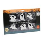 Διακοσμητικά αυτοκόλλητα Halloween με φωτάκι LED  σετ 6pcs