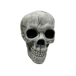 Διακοσμητικό Halloween νεκροκεφαλή σε λευκό χρώμα 10x15x14cm