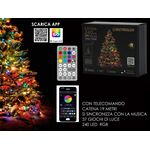 Χριστουγεννιάτικα λαμπάκια Αλυσίδα 240 LED rgb με τηλεχειριστήριο