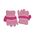 Γάντια παιδικά ροζ μάλλινα
